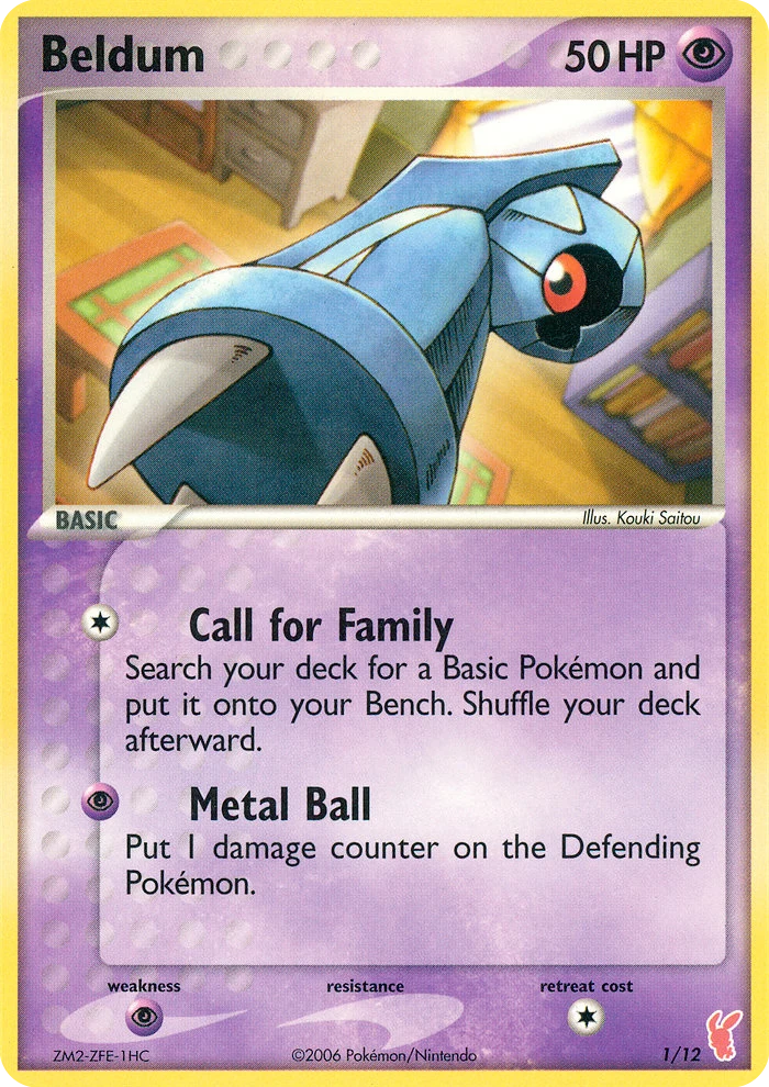 Beldum 1 card from EX Trainer Kit 2 Plusle