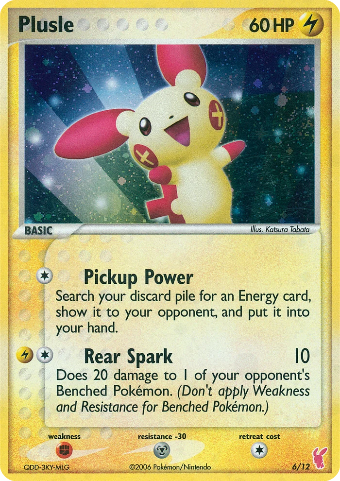 Plusle 6 card from EX Trainer Kit 2 Plusle
