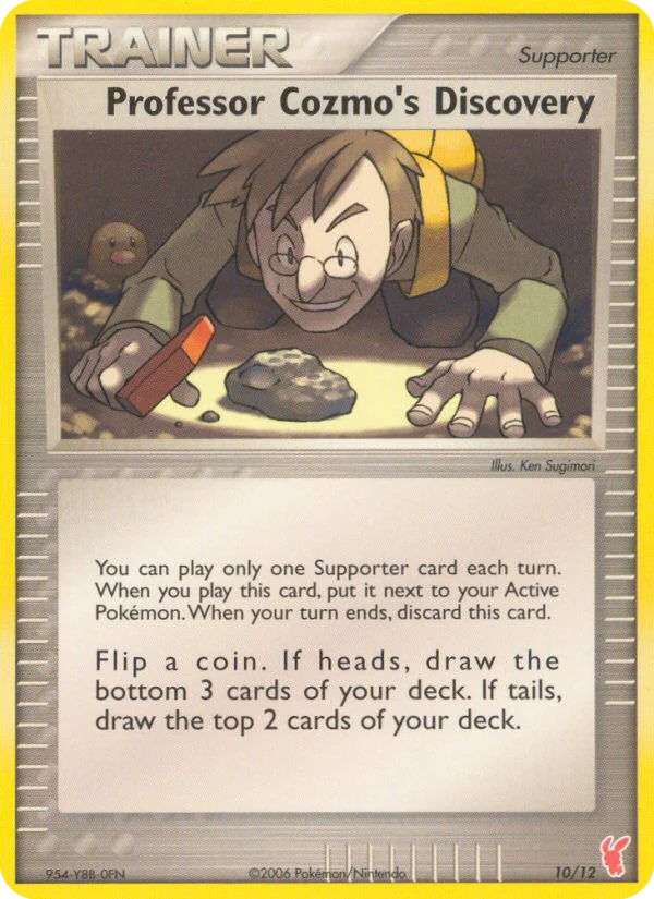 Professor Cozmo's Discovery 10 — EX Trainer Kit 2 Plusle 10, Normal finish