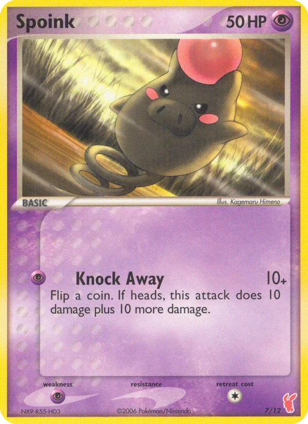 Spoink 7 card from EX Trainer Kit 2 Plusle