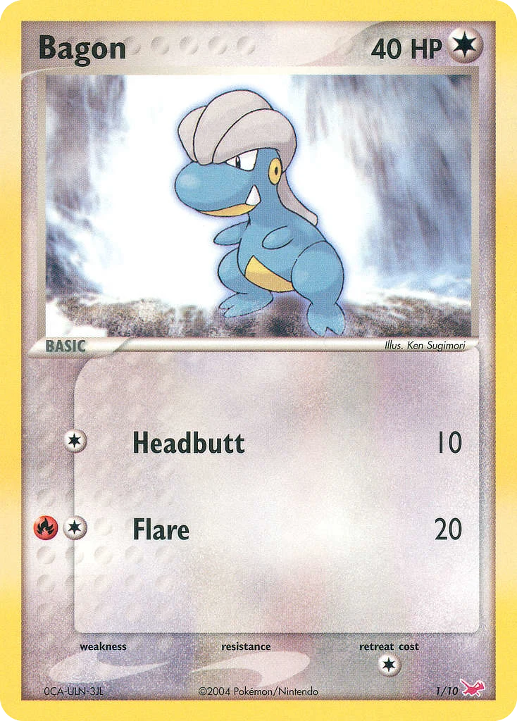 Bagon 1 card from EX Trainer Kit Latias
