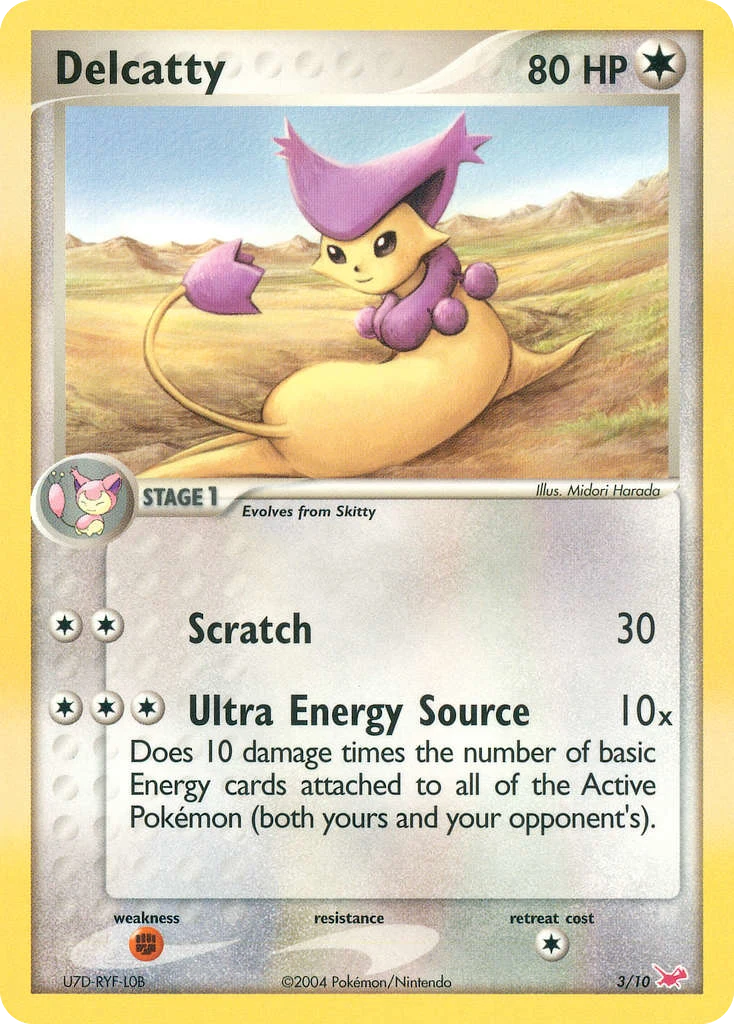 Delcatty 3 card from EX Trainer Kit Latias