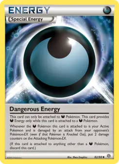 Dangerous Energy 82 — shown as an example of the Reverse Holofoil finish