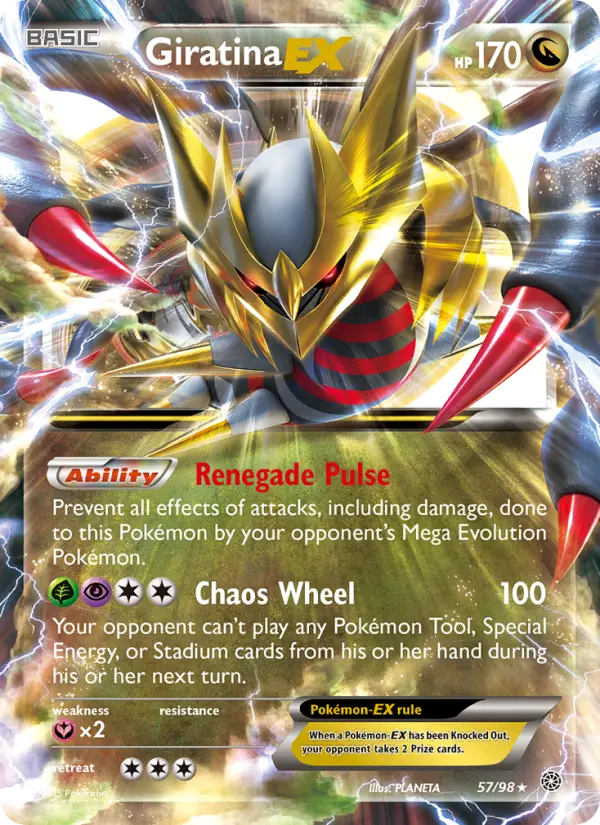 Giratina-EX 57 — Ancient Origins 57, Holofoil finish