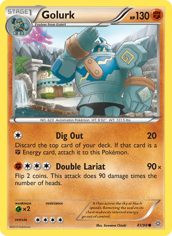 Golurk 41 card from Ancient Origins