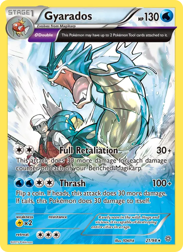 Gyarados 21 card from Ancient Origins