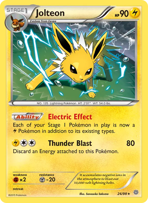 Jolteon 26 — Ancient Origins 26, Holofoil finish