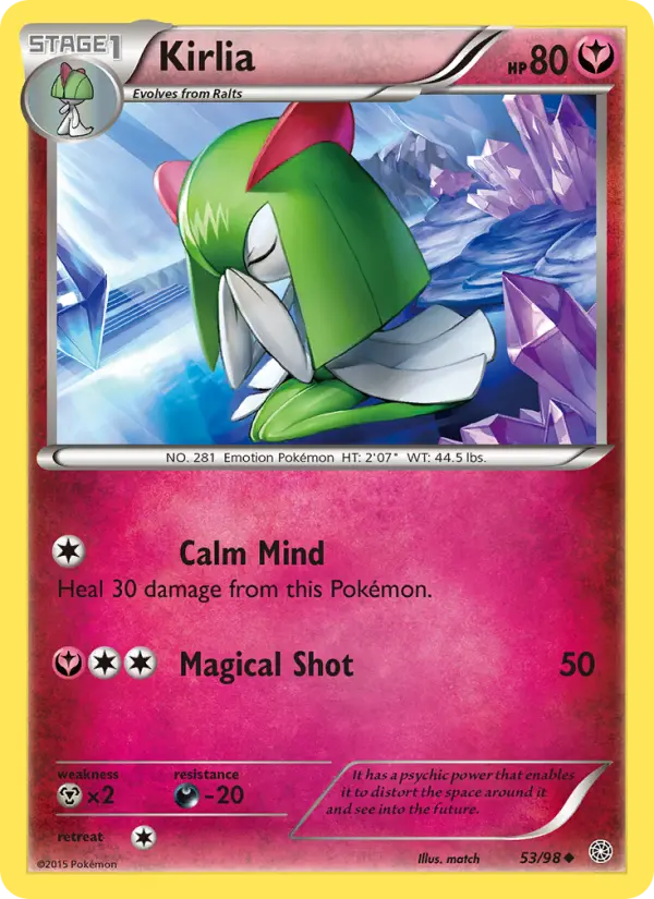 Kirlia 53 card from Ancient Origins