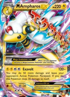 M Ampharos-EX — Ancient Origins #28