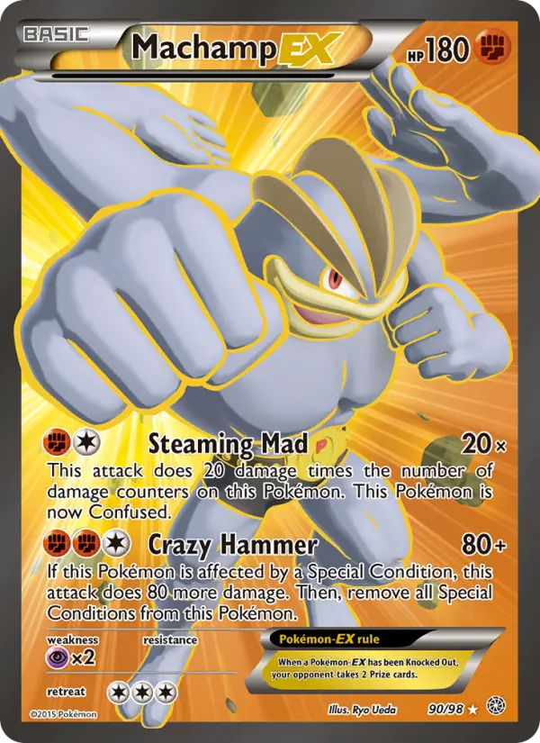 Machamp-EX 90 card from Ancient Origins