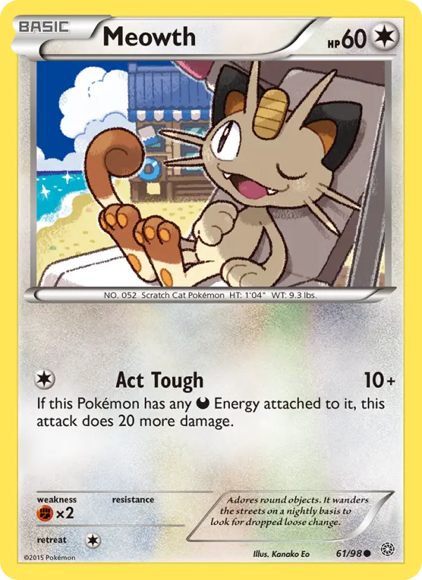 Meowth 61 — Ancient Origins 61, Normal finish