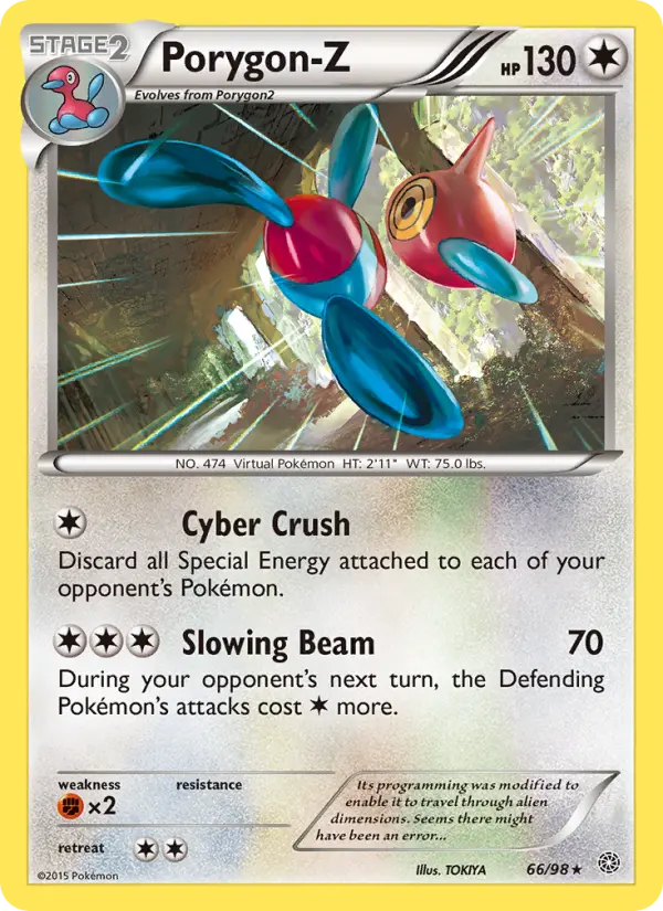 Porygon-Z 66 card from Ancient Origins