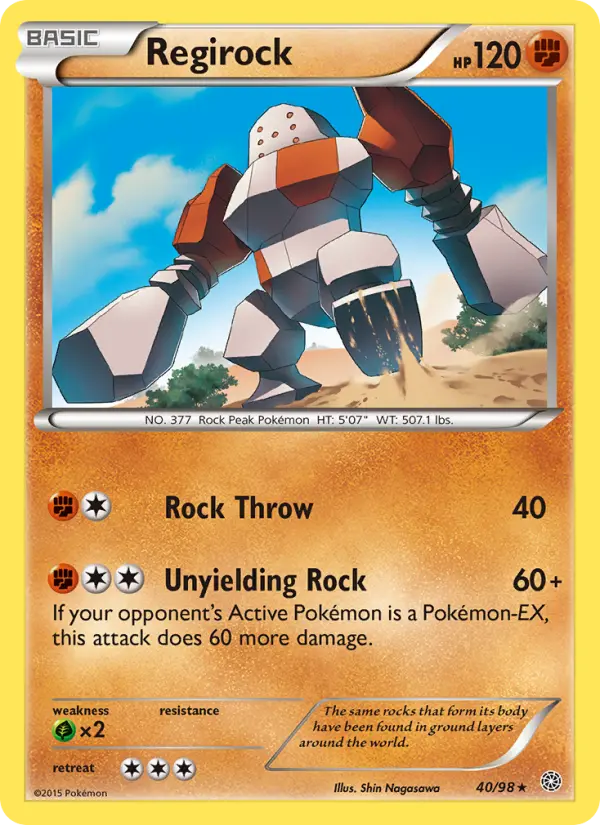 Regirock 40 — Ancient Origins 40, Normal finish