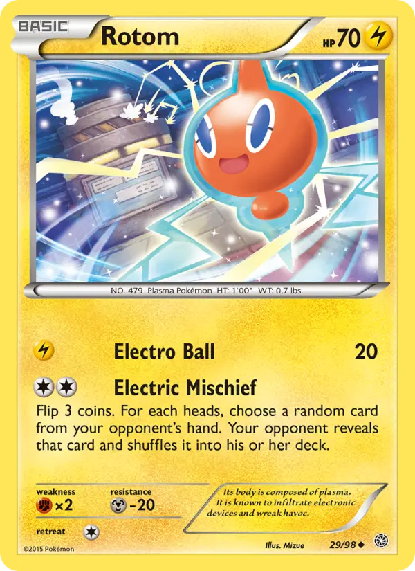 Rotom 29 card from Ancient Origins