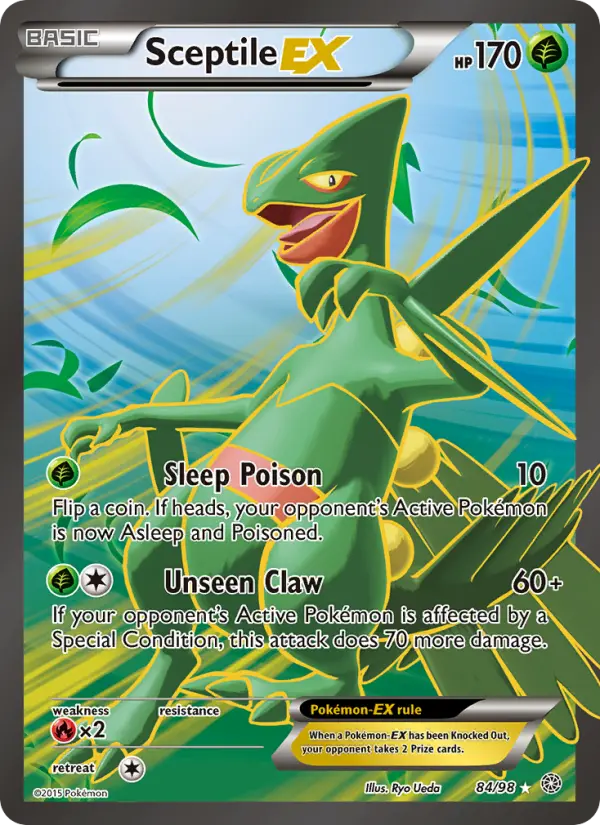 Sceptile-EX 84 — Ancient Origins 84, Holofoil finish