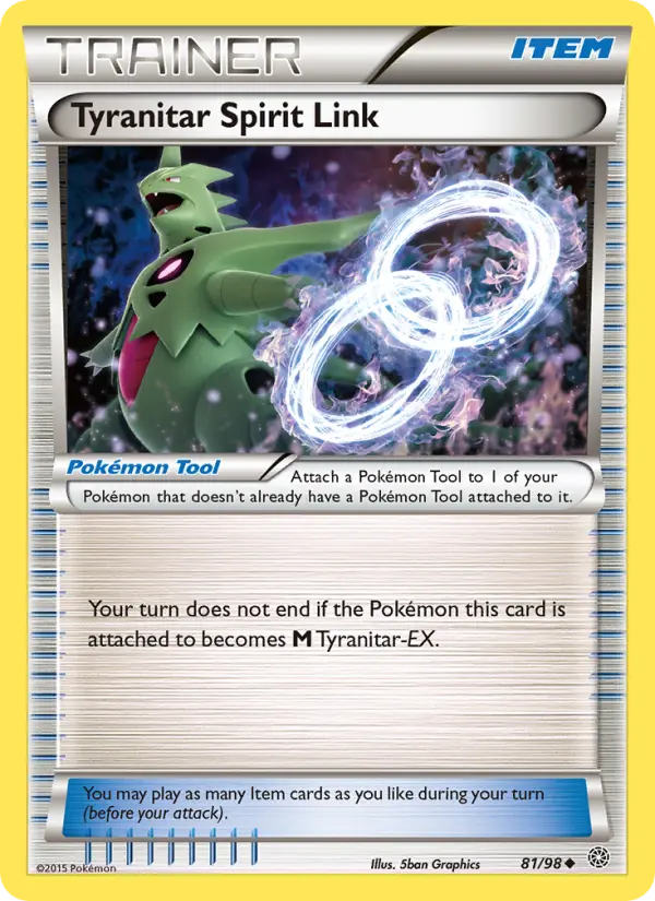 Tyranitar Spirit Link 81 — Ancient Origins 81, Normal finish