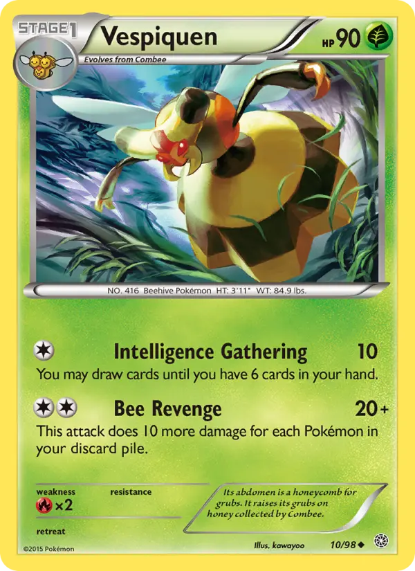 Vespiquen 10 card from Ancient Origins
