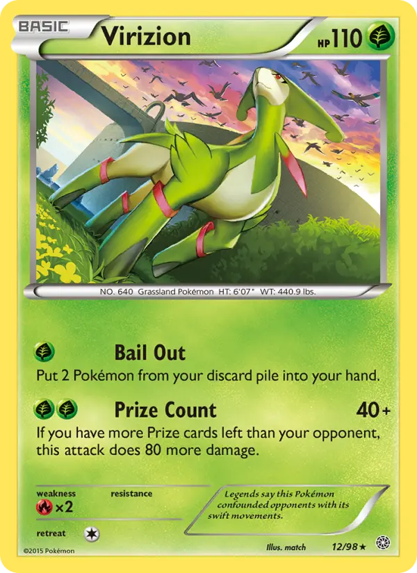 Virizion 12 card from Ancient Origins