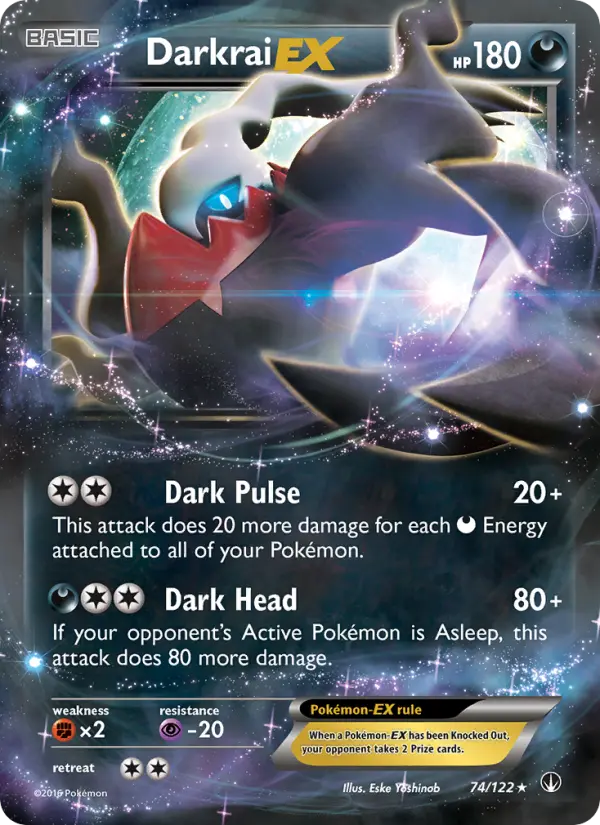 Darkrai-EX 74 — BREAKpoint 74, Holofoil finish