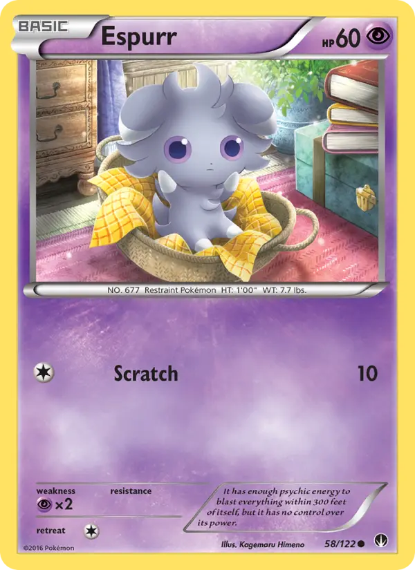 Espurr 58 card from BREAKpoint