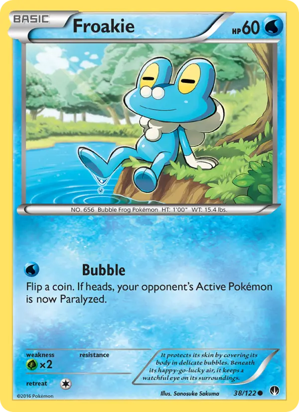 Froakie 38 card from BREAKpoint