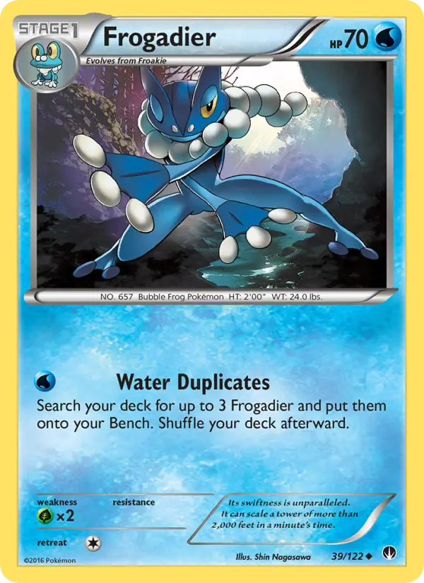 Frogadier 39 card from BREAKpoint