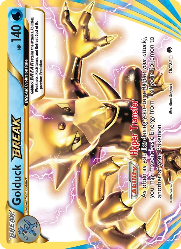 Golduck BREAK 18 — BREAKpoint 18, Holofoil finish