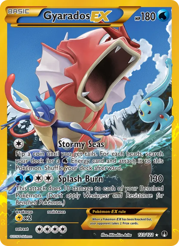 Gyarados-EX 123 — the most expensive BREAKpoint card