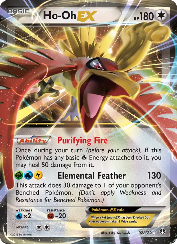 Ho-Oh-EX 92 — BREAKpoint 92, Holofoil finish