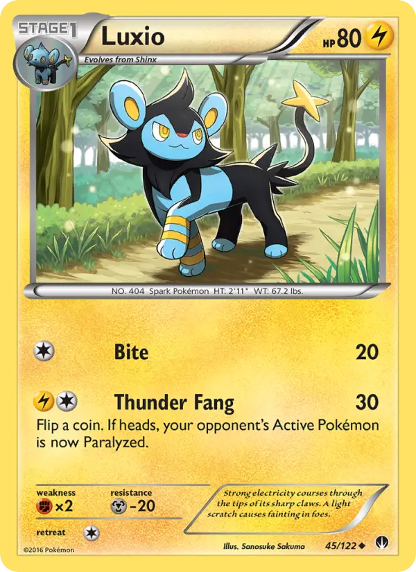 Luxio 45 card from BREAKpoint