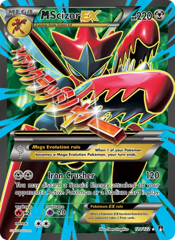 M Scizor-EX 120 card from BREAKpoint