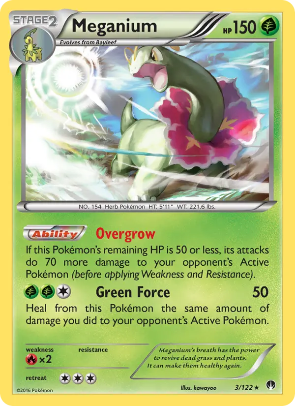 Meganium 3 card from BREAKpoint