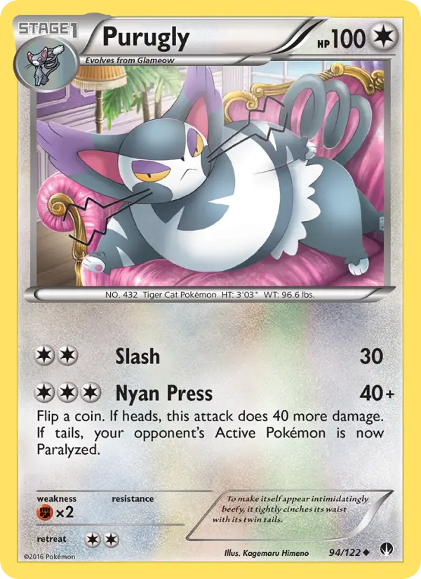 Purugly 94 card from BREAKpoint