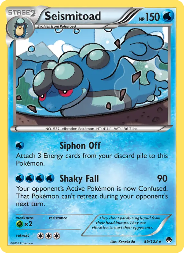 Seismitoad 35 card from BREAKpoint