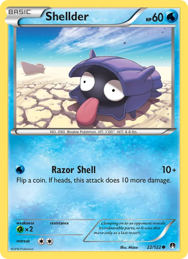 Shellder 22 card from BREAKpoint