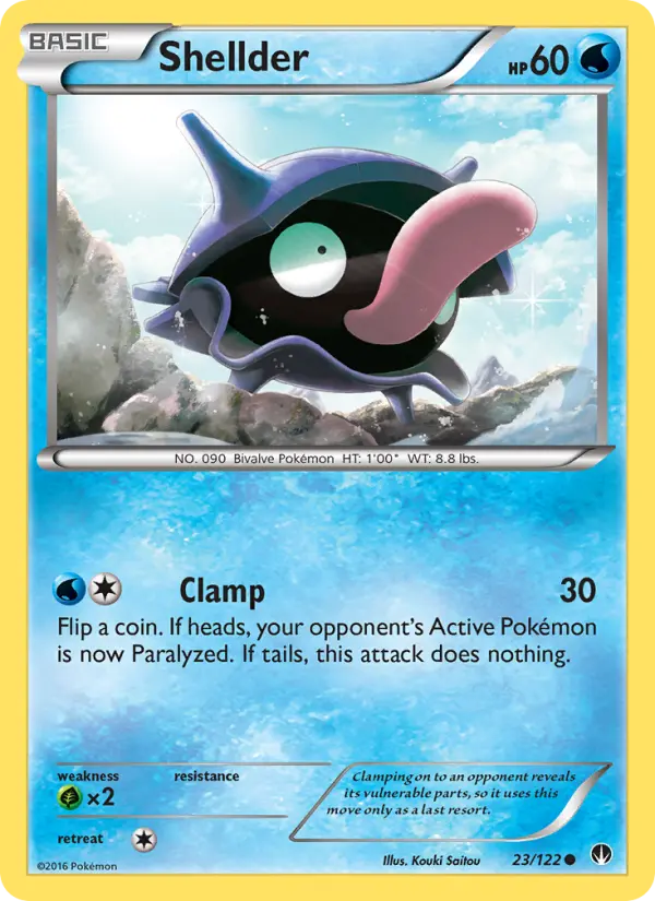 Shellder 23 card from BREAKpoint