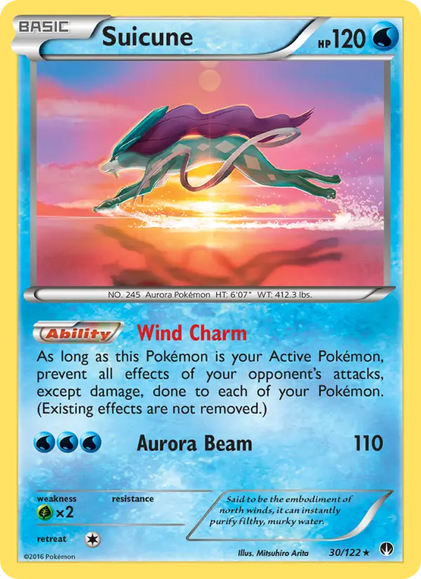 Suicune 30 — BREAKpoint 30, Holofoil finish