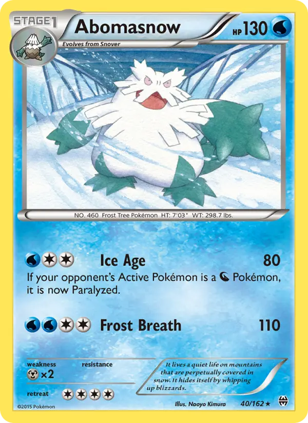 Abomasnow 40 — BREAKthrough 40, Normal finish