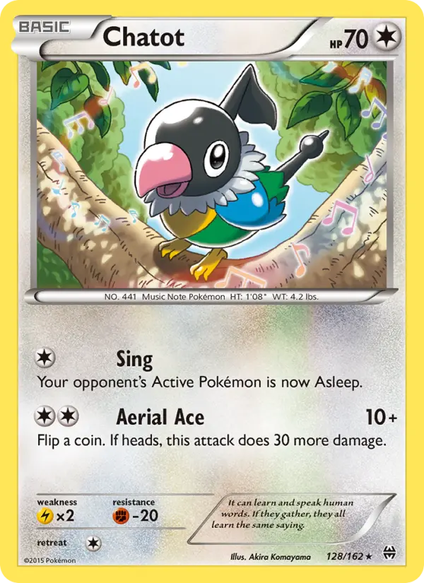 Chatot 128 card from BREAKthrough