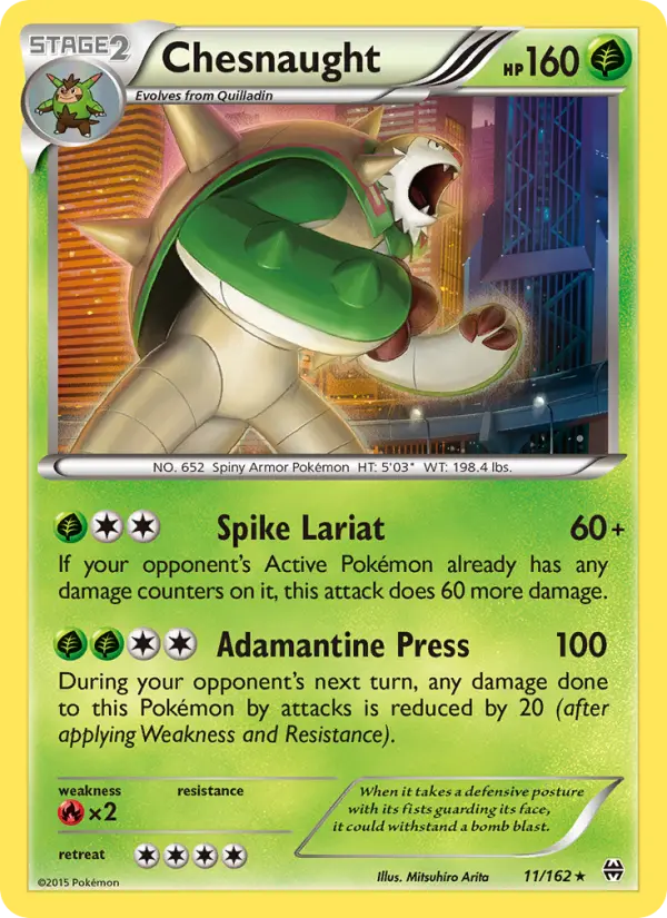 Chesnaught 11 card from BREAKthrough