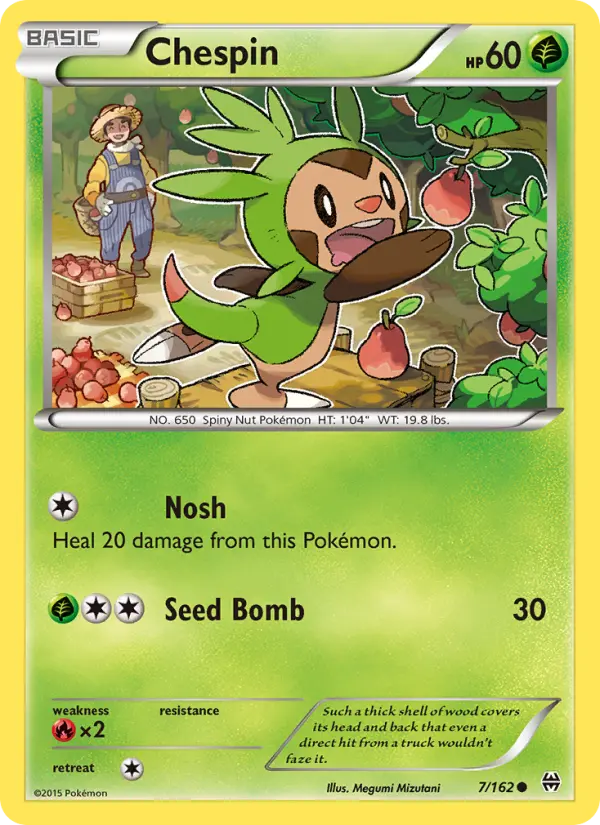 Chespin 7 card from BREAKthrough