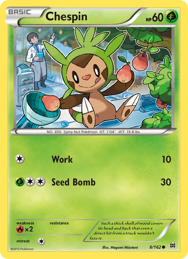 Chespin 8 card from BREAKthrough