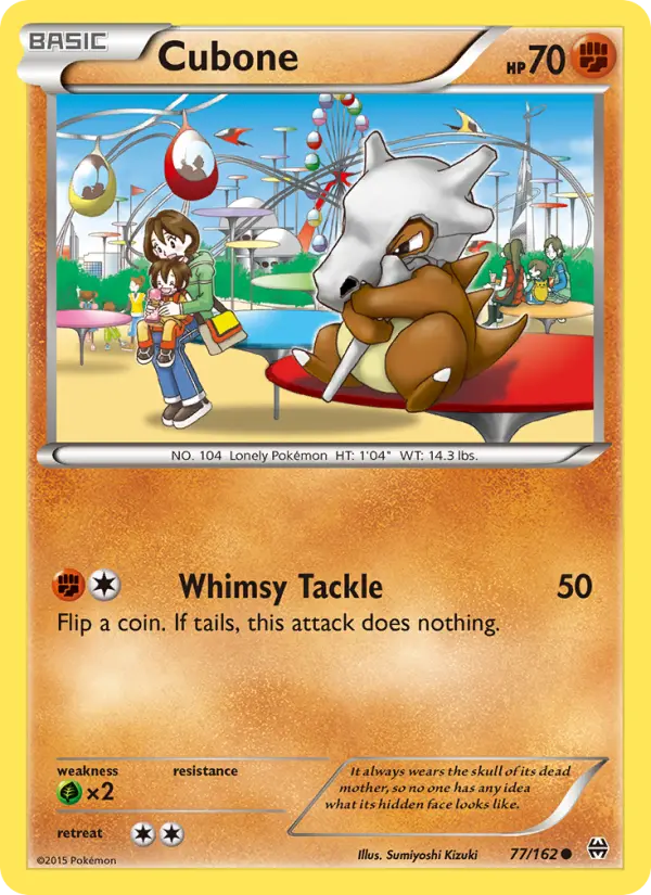 Cubone 77 card from BREAKthrough