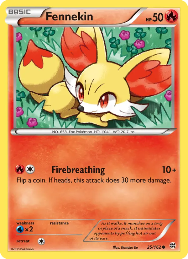 Fennekin 25 card from BREAKthrough