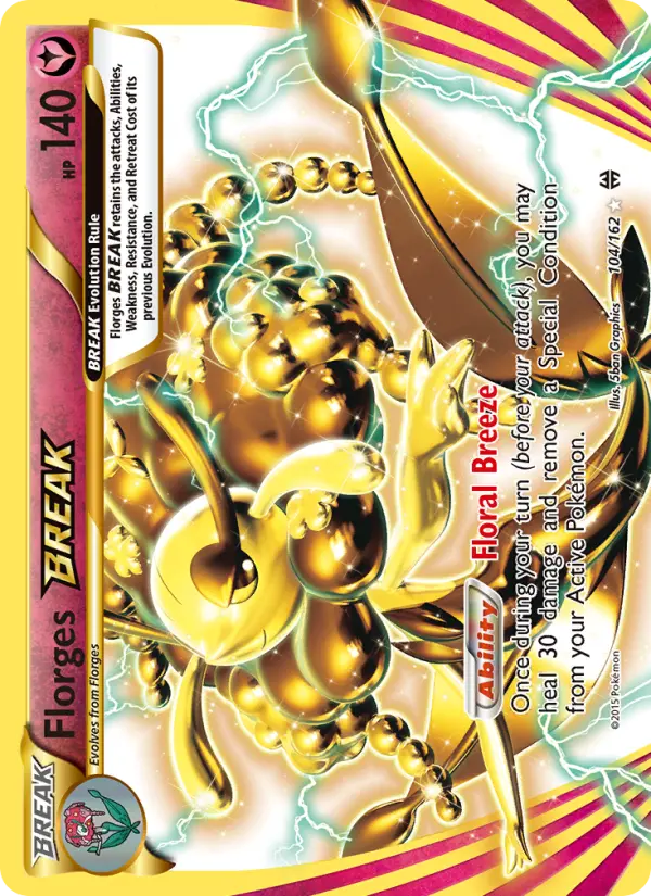 Florges BREAK 104 card from BREAKthrough