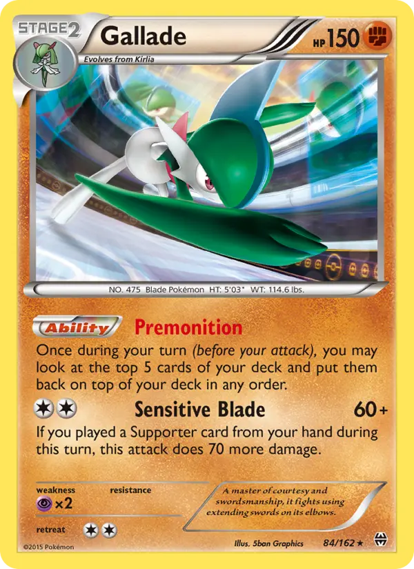 Gallade 84 — BREAKthrough 84, Holofoil finish
