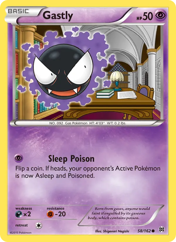 Gastly 58 card from BREAKthrough