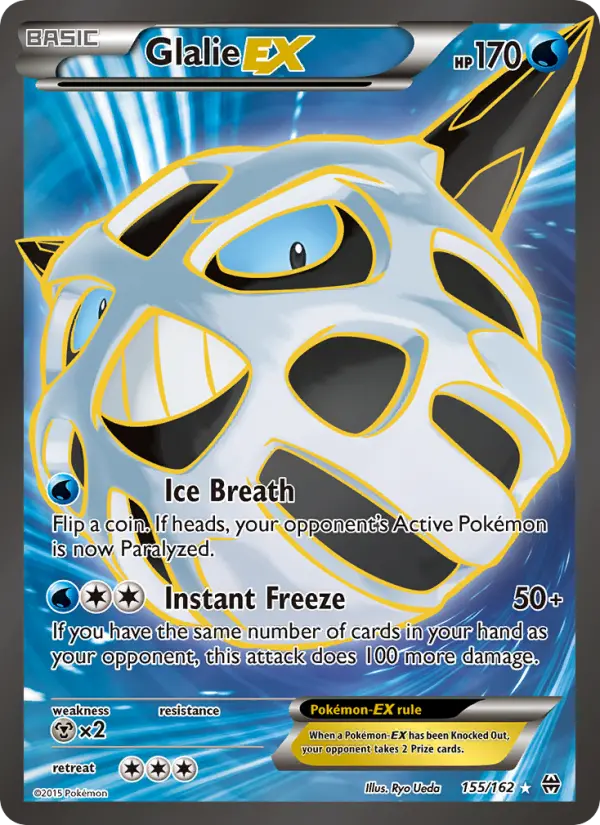 Glalie-EX 155 — BREAKthrough 155, Holofoil finish