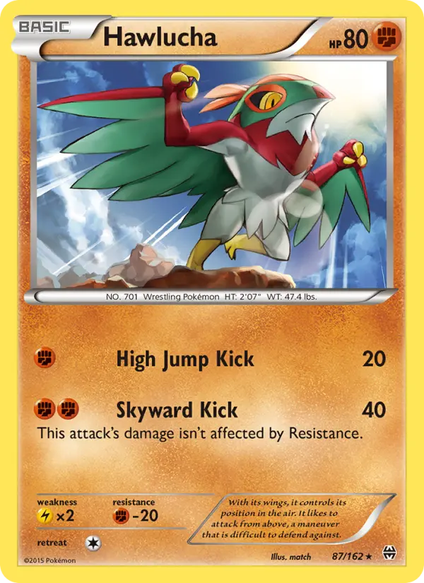 Hawlucha 87 card from BREAKthrough