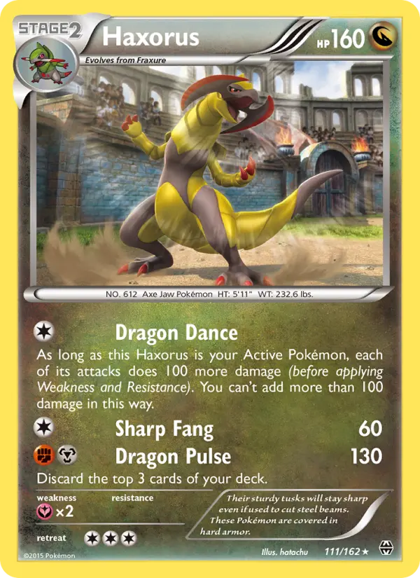 Haxorus 111 — BREAKthrough 111, Holofoil finish